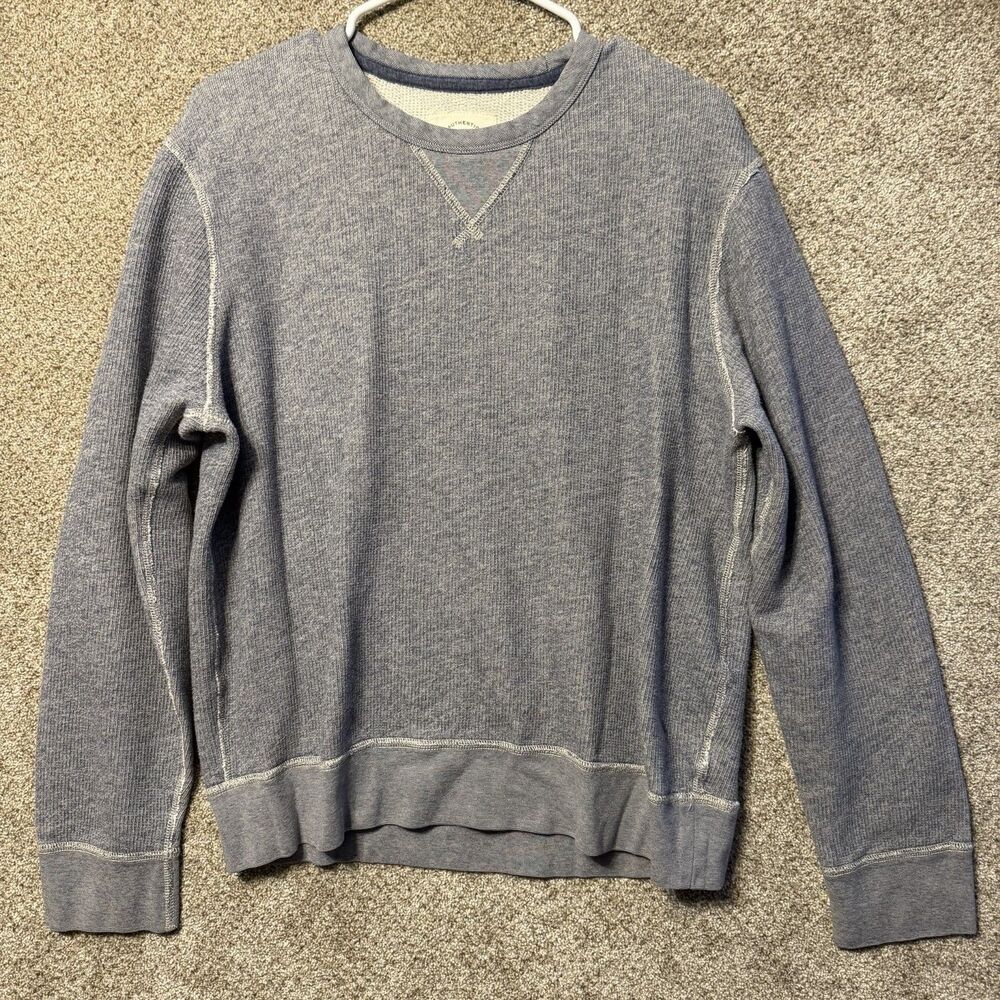 J.Crew Authentic Vintage Fleece Crewneck Sweatshirt Men's Medium Gray FA10 29326